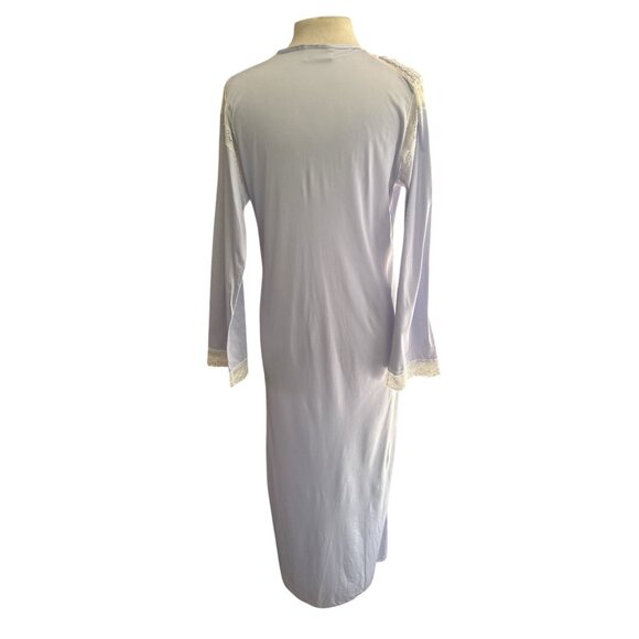 Vintage Ballet New York Nylon Lace Nightgown | Lilac Slip Dress | Made in USA - Picture 5 of 11